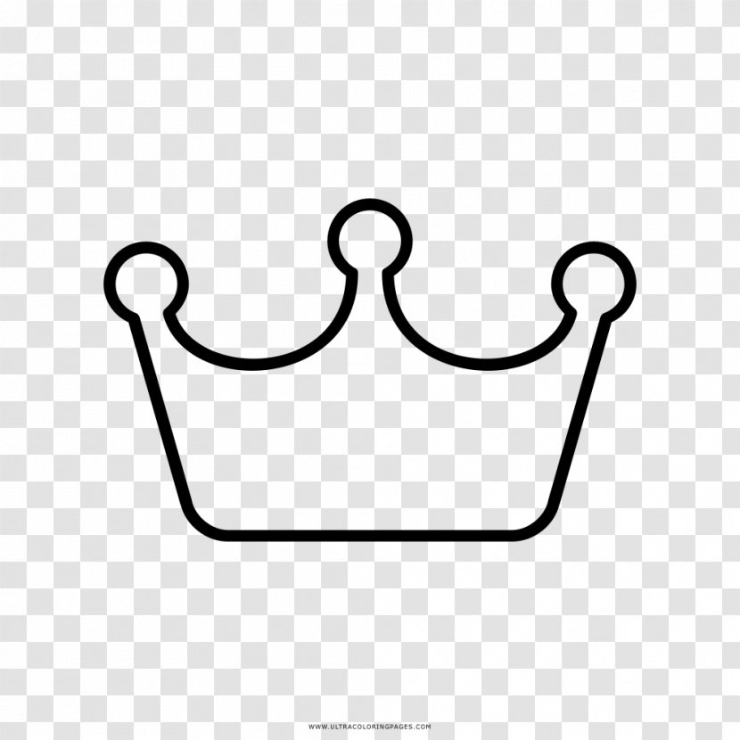 Drawing Coloring Book Crown Black And White - Area Transparent PNG