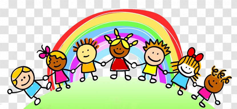 Child Care Rainbow Pre-school Clip Art - Smile - Children Playing Transparent PNG