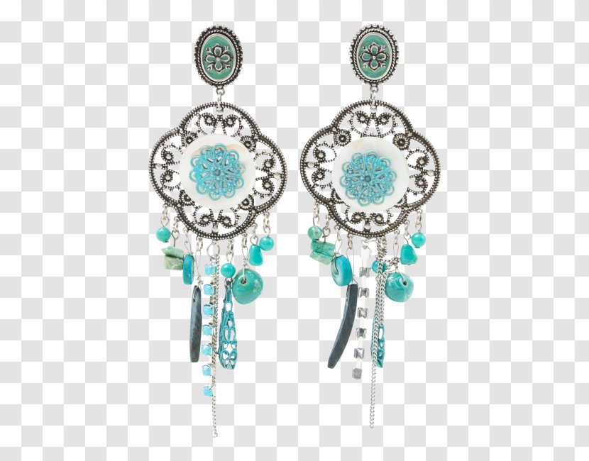 Earring Turquoise Necklace Jewellery Fashion - Bohemianism Transparent PNG