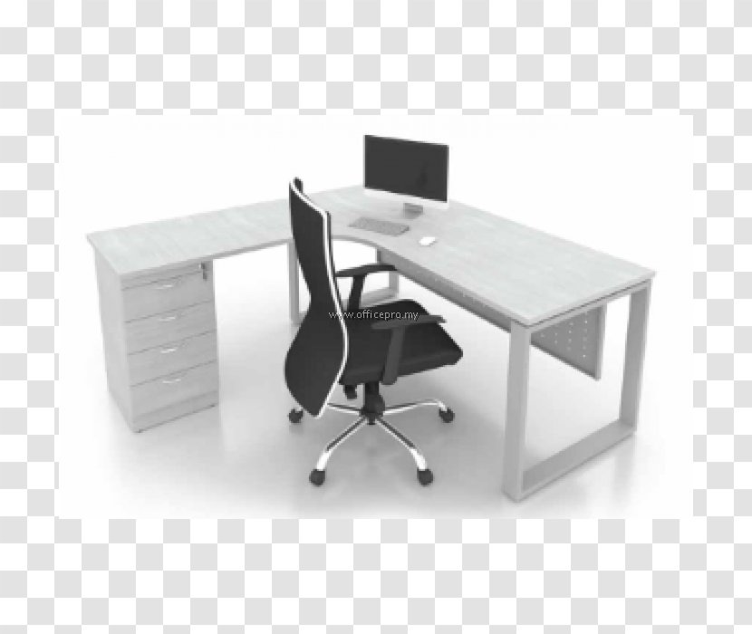 Writing Desk Table Furniture Office - Modesty Panel - Four Legs Transparent PNG