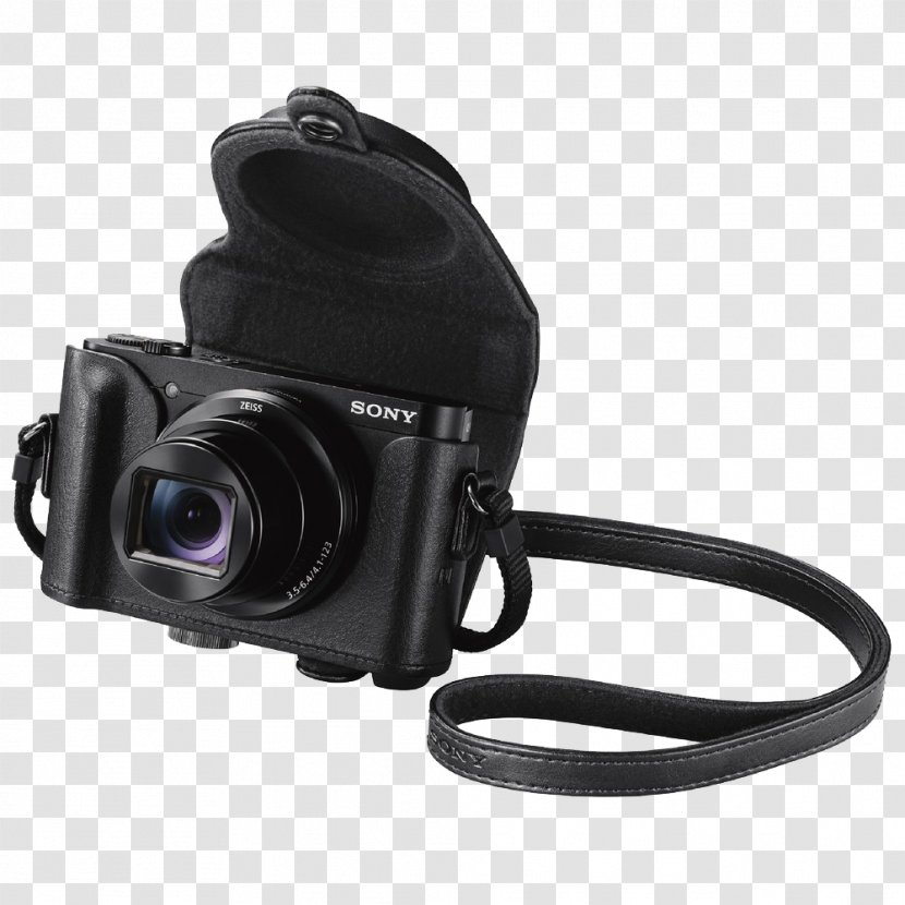 Sony Cyber-shot DSC-HX90V LCJ-HWA Black Tasche/Bag/Case Camera - Strap Transparent PNG