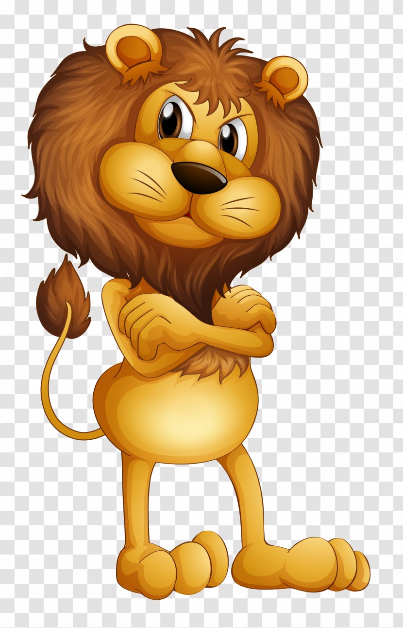 Terrestrial Animal Clip Art - Cartoon - Lion Transparent PNG