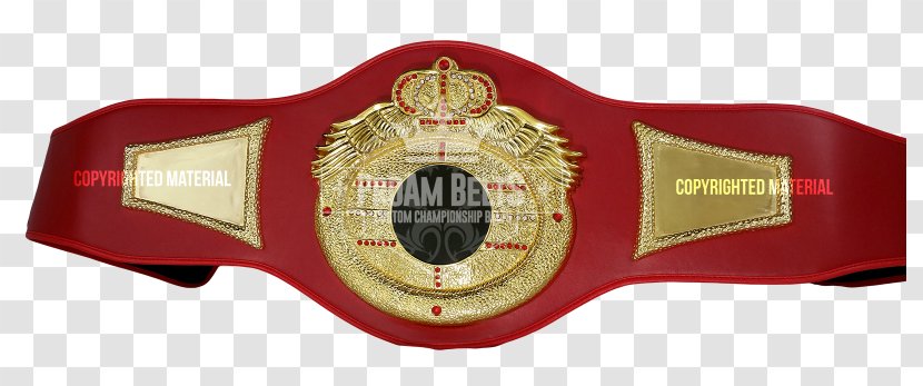 Championship Belt Buckles Strap - Award - Modified Title Transparent PNG