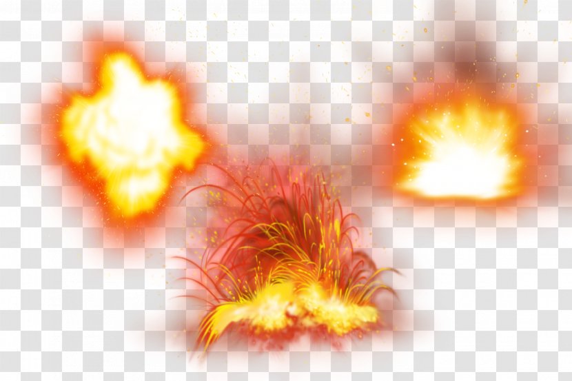 Flame Fire Explosion - Yellow - Spark Spatter Transparent PNG