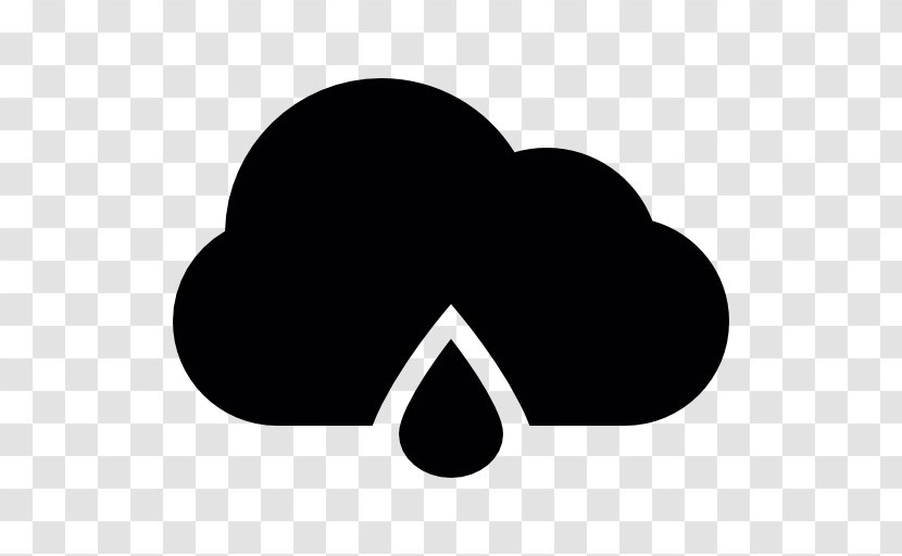 Rain Overcast Weather Black And White - Symbol Transparent PNG