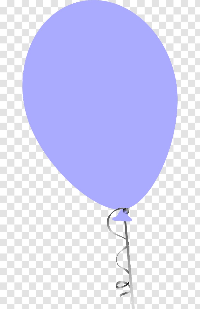 Toy Balloon Birthday Clip Art - Electric Blue Transparent PNG