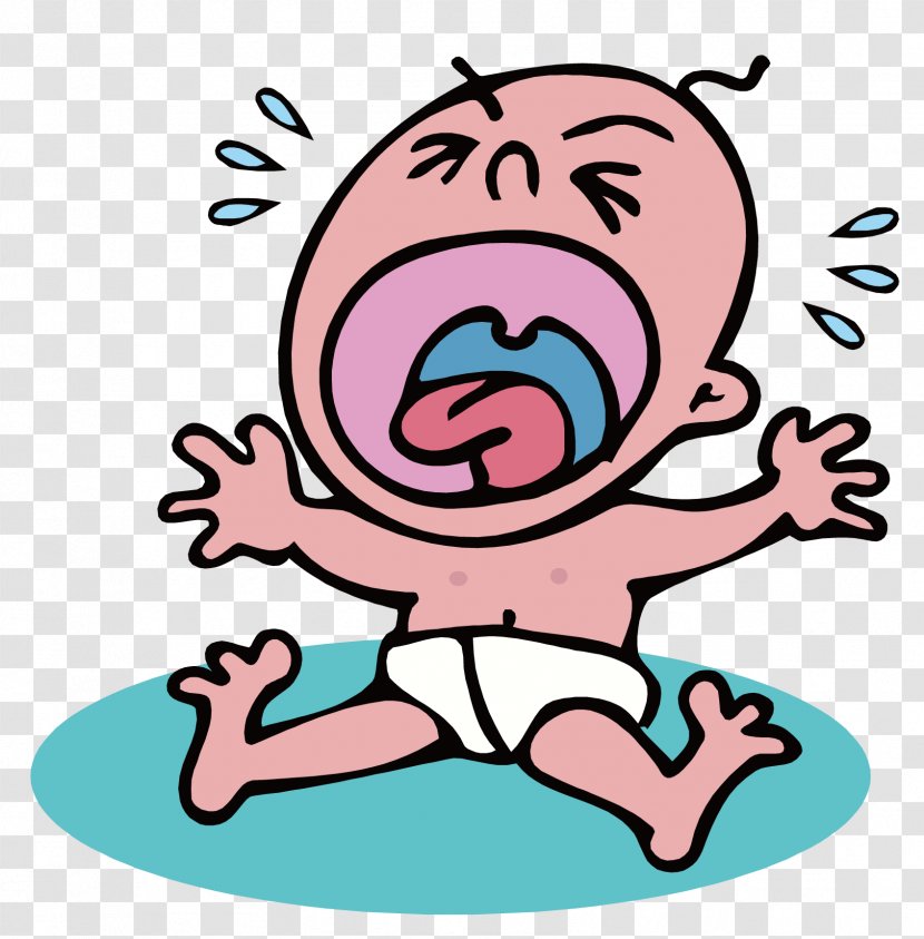 Crying Infant Cartoon Child Clip Art - Heart - Loud Transparent PNG