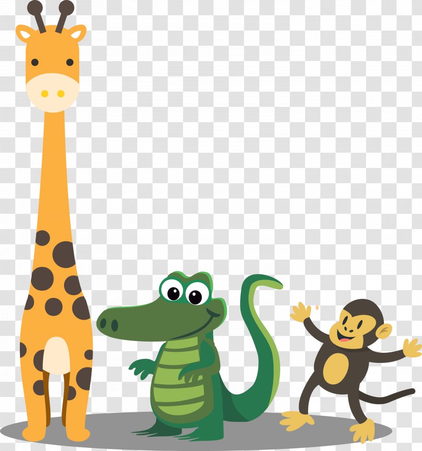 Greeting Card Birthday Animal - Art - Vector Giraffe Transparent PNG