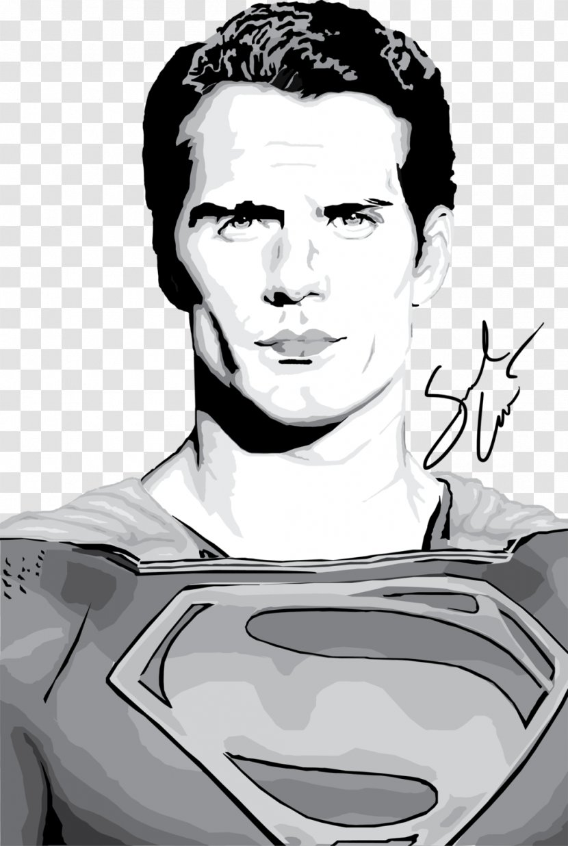 Henry Cavill Superman Drawing Sketch - Comics Transparent PNG