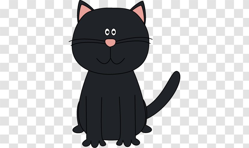 Black Cat Kitten Halloween Clip Art - Resting Cliparts Transparent PNG