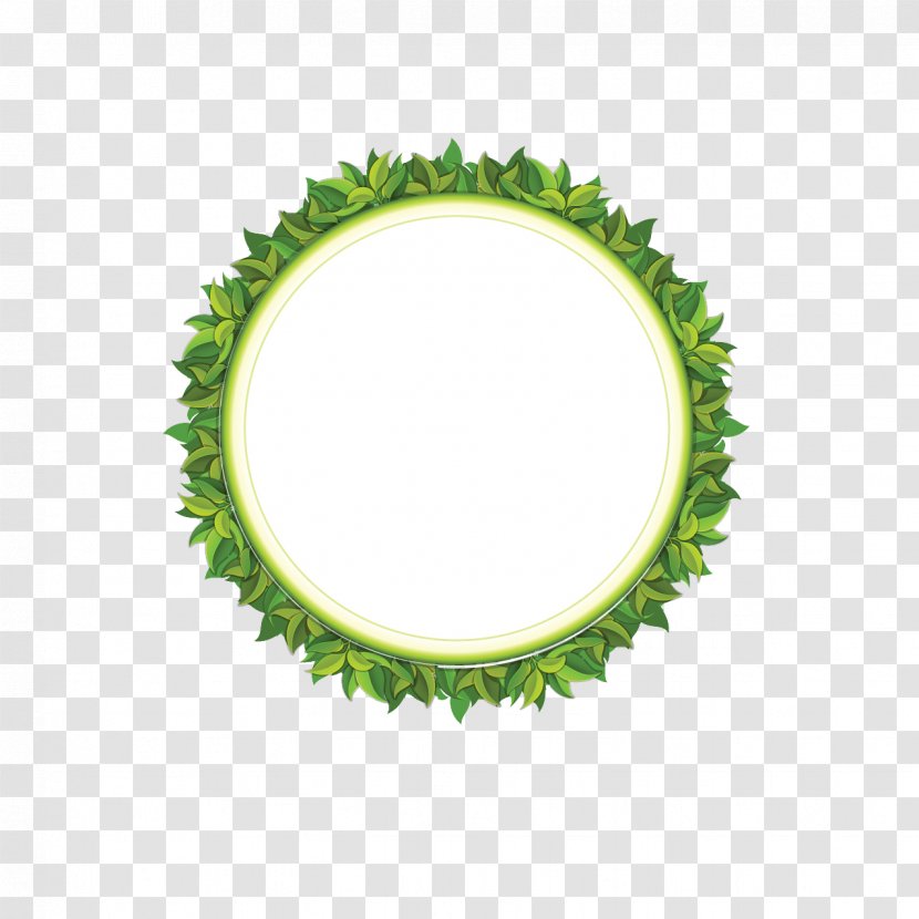 Picture Frame Circle - Leaf - Round Ring Transparent PNG