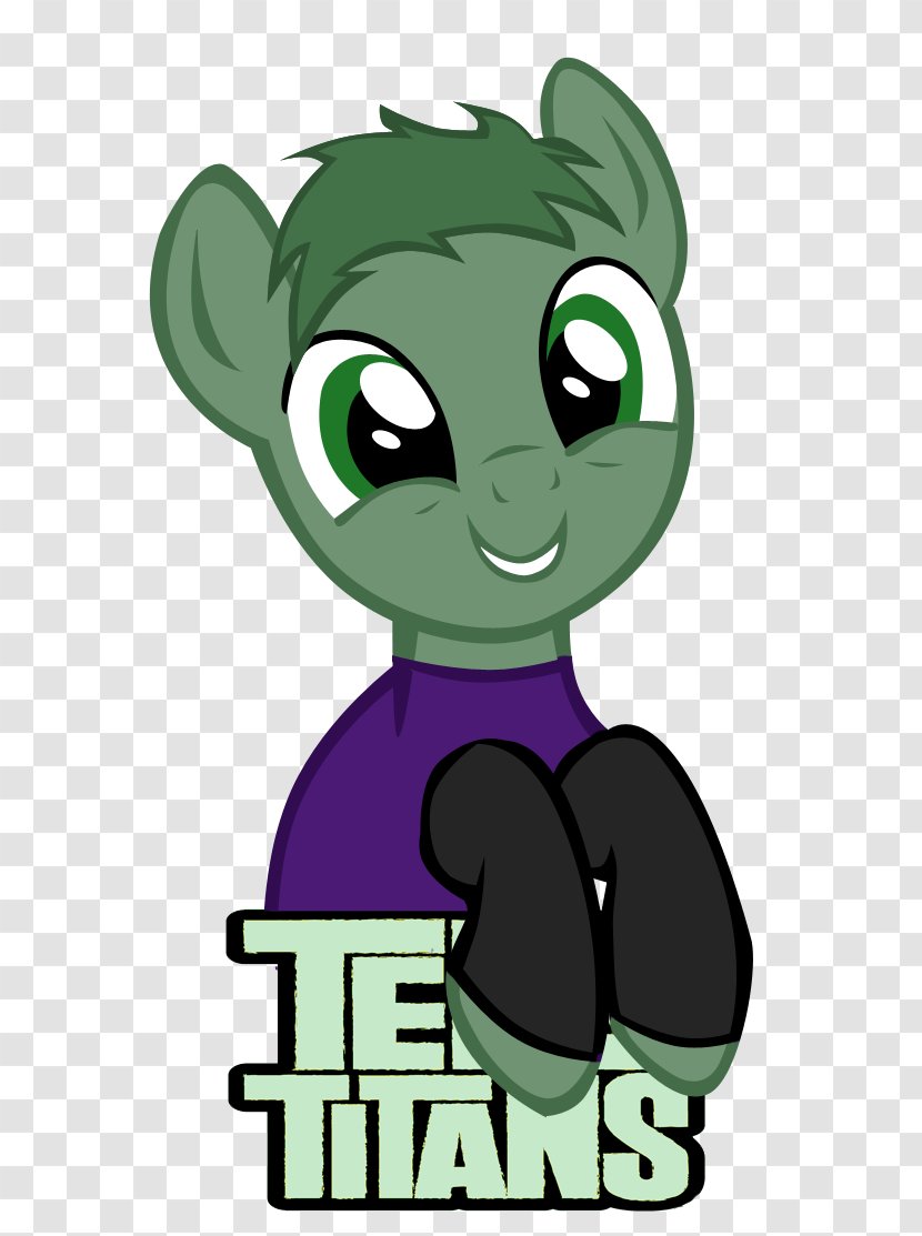 Pony Beast Boy Starfire Raven Cyborg - Flower Transparent PNG