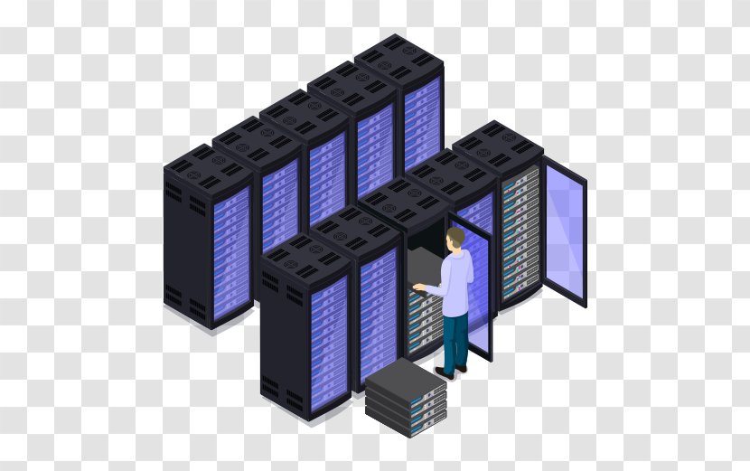 Data Center Radio-frequency Identification Asset Tracking IT Management - Computer Servers - Datacenter Illustration Transparent PNG