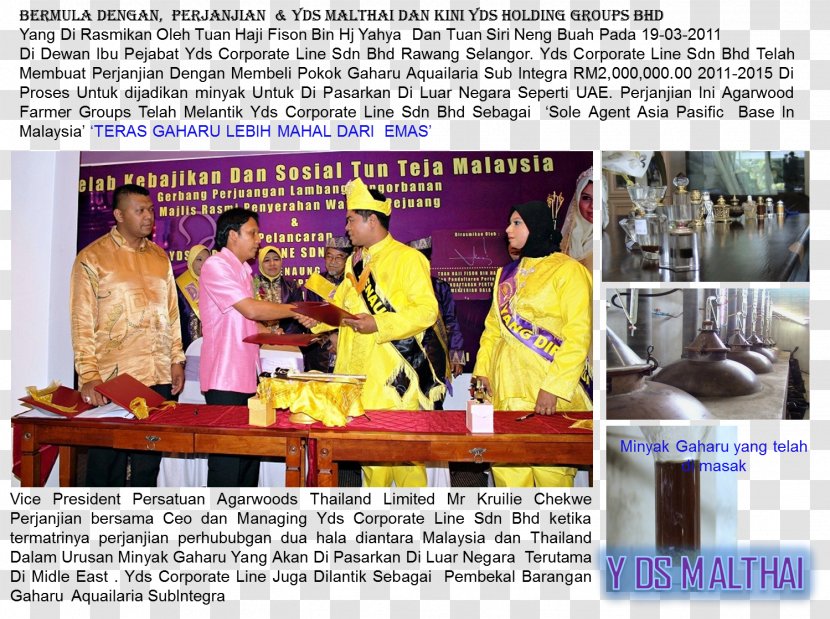 Tun Teja Organization Felda Tersang Agarwood - Afacere - Bendahara Transparent PNG