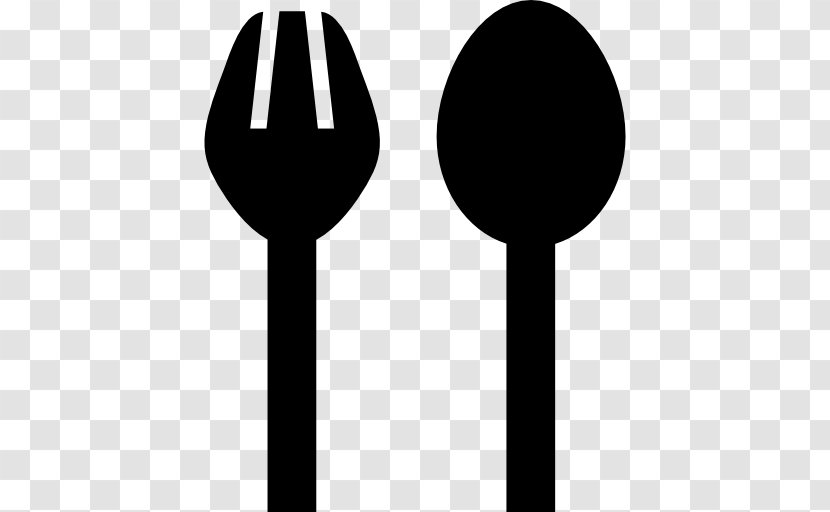 Knife Fork Spoon Tool Clip Art - Silhouette Transparent PNG