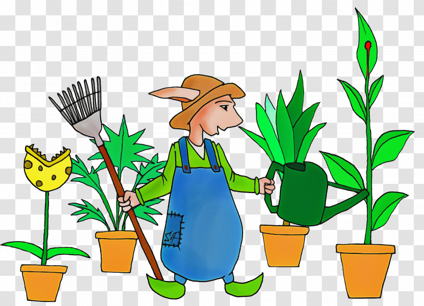 Cartoon Flowerpot Plant Houseplant Transparent PNG