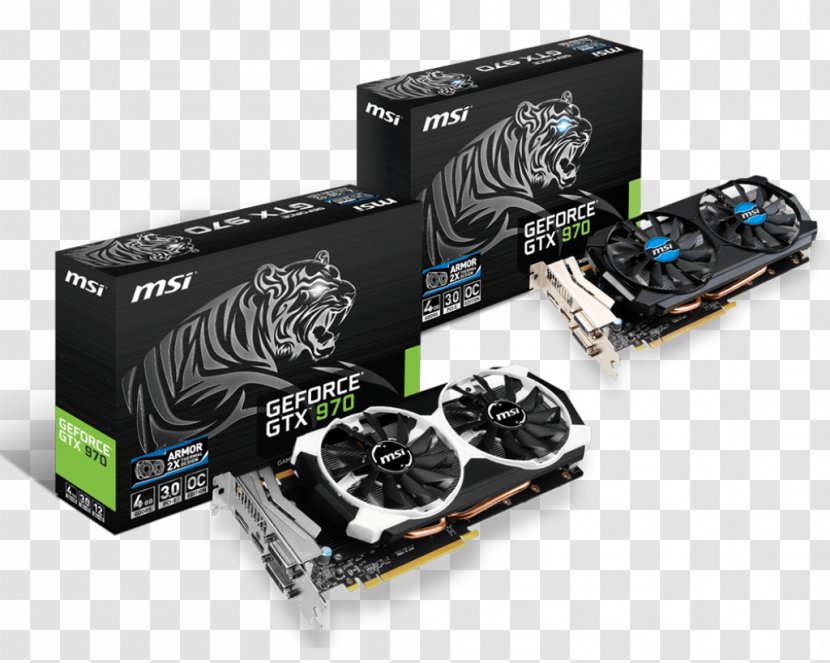 Graphics Cards & Video Adapters MSI GTX 970 GAMING 100ME GDDR5 SDRAM GeForce 英伟达精视GTX - Electronic Device - Msi Transparent PNG