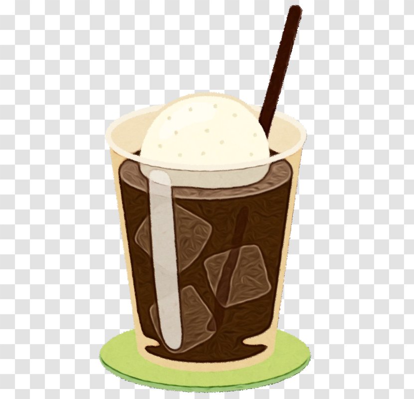 Iced Coffee - Nonalcoholic Beverage - Floats Chocolate Ice Cream Transparent PNG