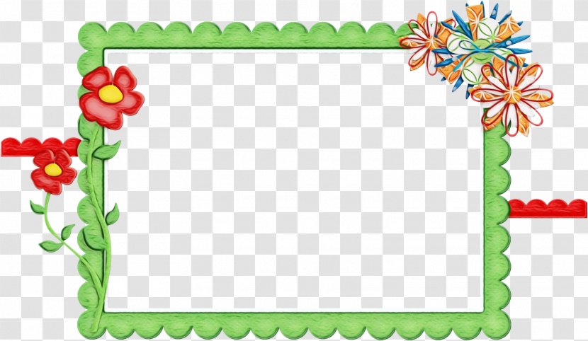 Background Color Frame - Flora - Place Card Rectangle Transparent PNG
