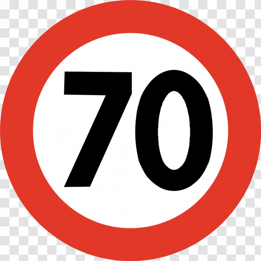Speed Limit Traffic Sign Miles Per Hour - Text Transparent PNG