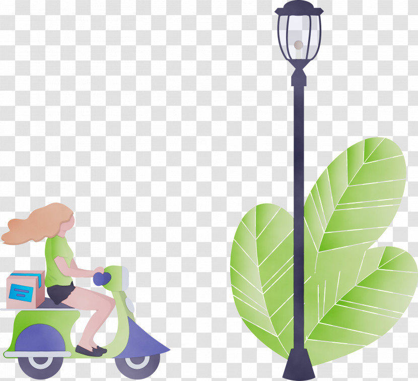 Transport Leaf Plant Vehicle Kick Scooter Transparent PNG