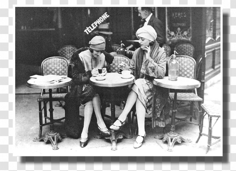 Paris Cafe 1920s Coffee Bistro - Canvas Print Transparent PNG