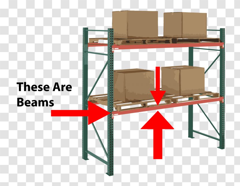 Pallet Racking Beam Warehouse Steel - Material Transparent PNG