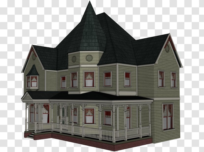 Roof Victorian Era House Facade - Property Transparent PNG
