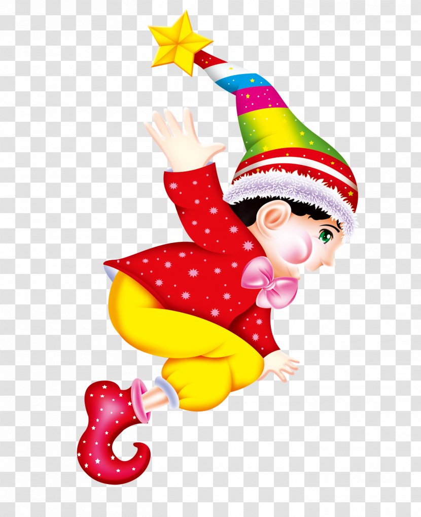 Christmas Clown - Ornament - Red Doll Transparent PNG