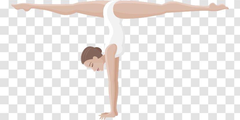 Shoulder Floor Hand Physical Fitness - Joint - Vector Hand-painted Dancers Transparent PNG