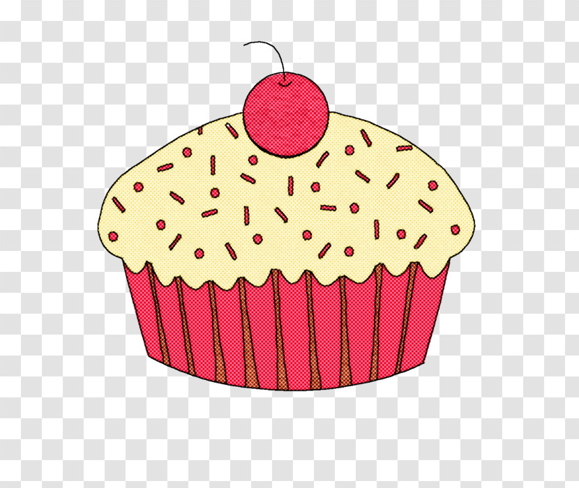 Baking Cup Cupcake Cake Pink Dessert Transparent PNG