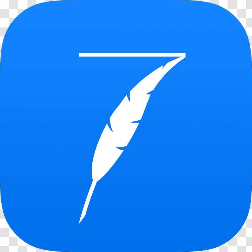 Drop7 App Store IOS 7 Android - Blue - Twitter Transparent PNG