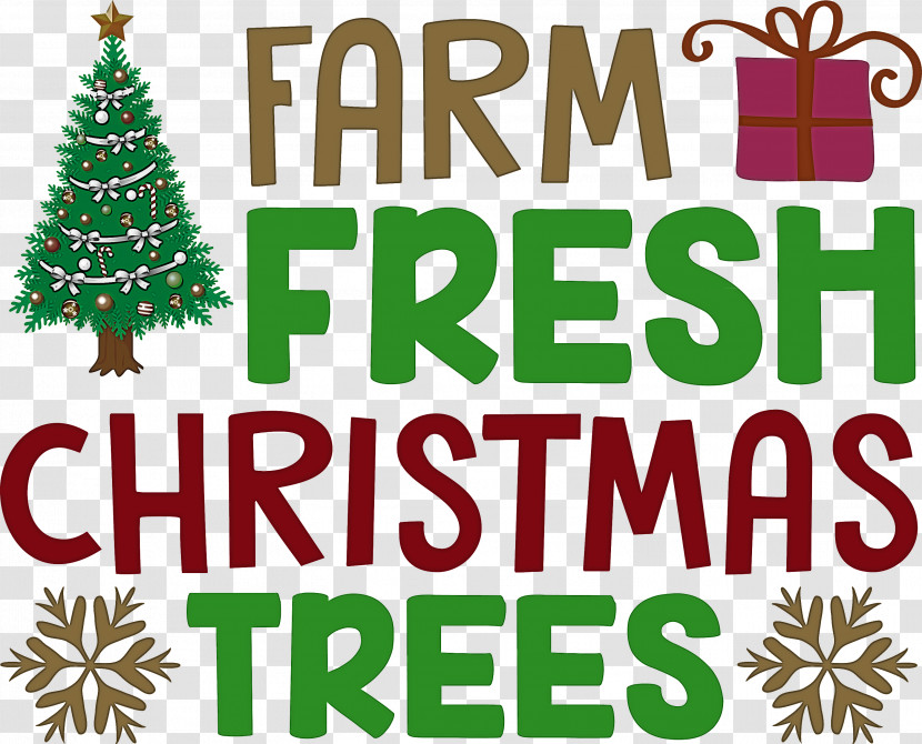 Farm Fresh Christmas Trees Christmas Tree Transparent PNG