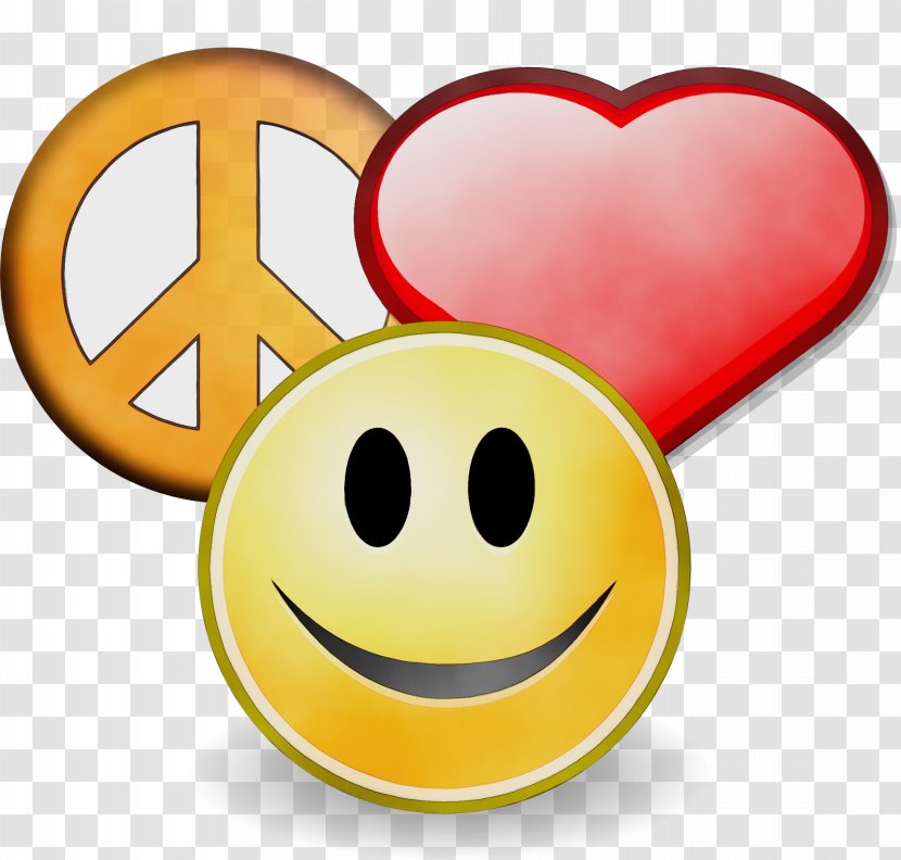 Peace And Love - Watercolor - Thumb Mouth Transparent PNG