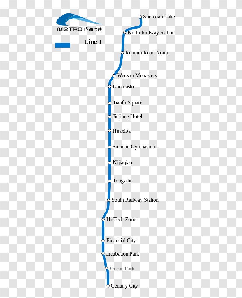 Rapid Transit Line Chengdu Metro Angle Diagram - Map Transparent PNG