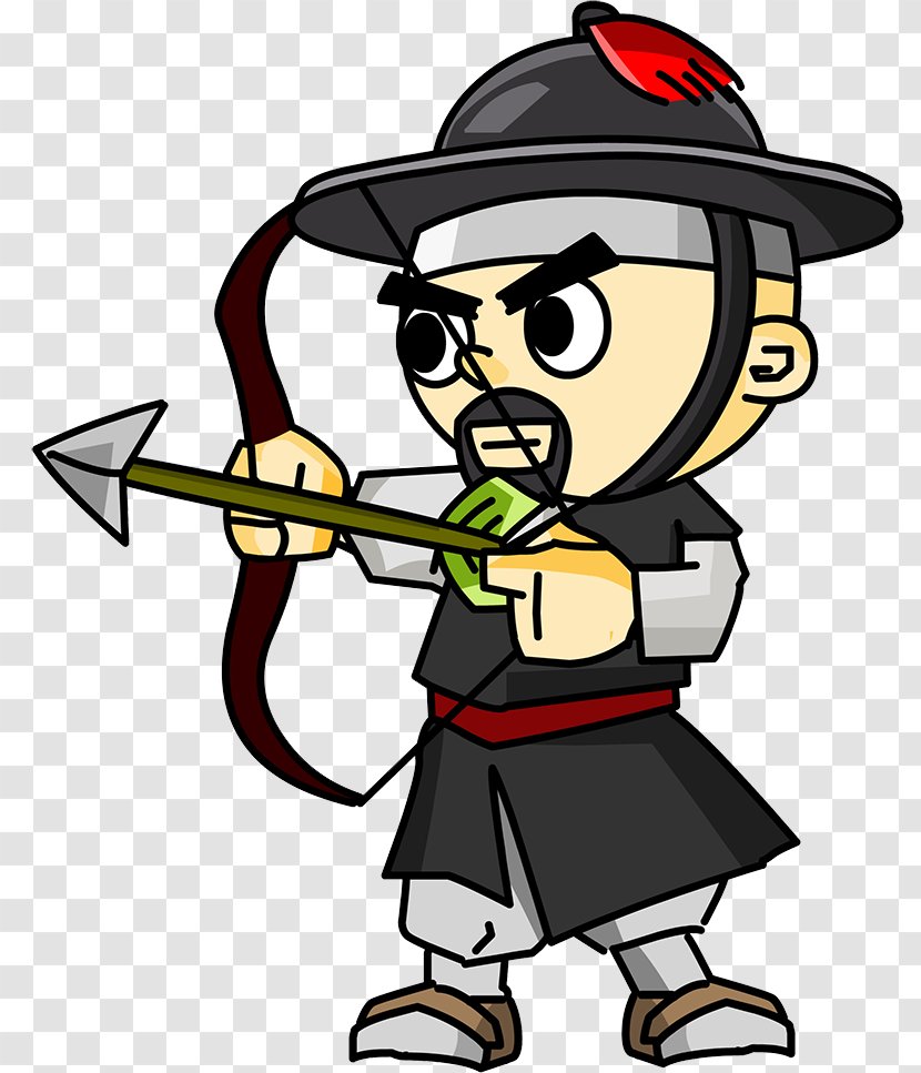 Soldier Clip Art - Drawing - Hand-painted Cartoon Warrior Archer Transparent PNG