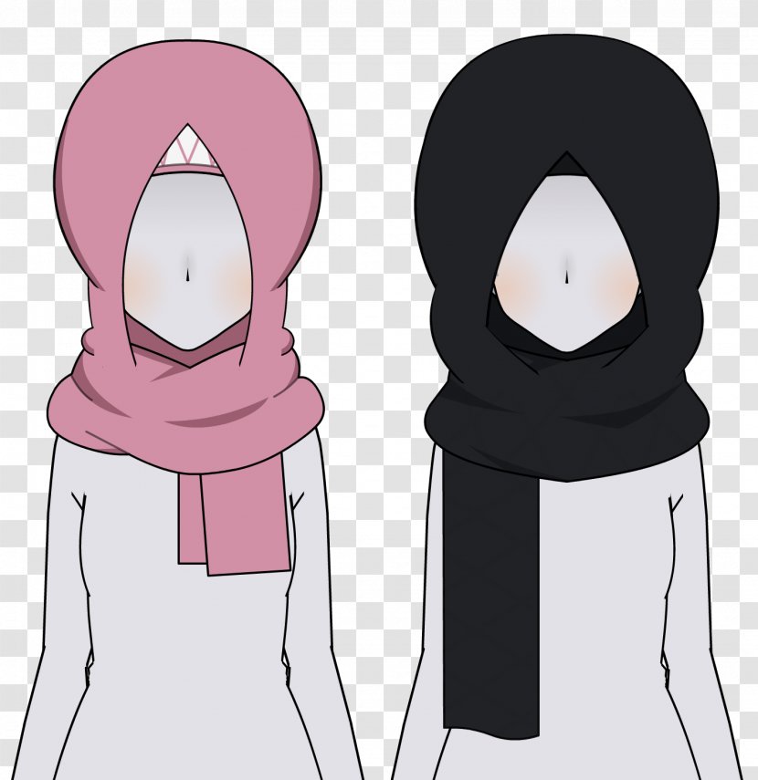 Hood Kisekae Set System Export Hijab Headgear - Frame - Cartoon Transparent PNG