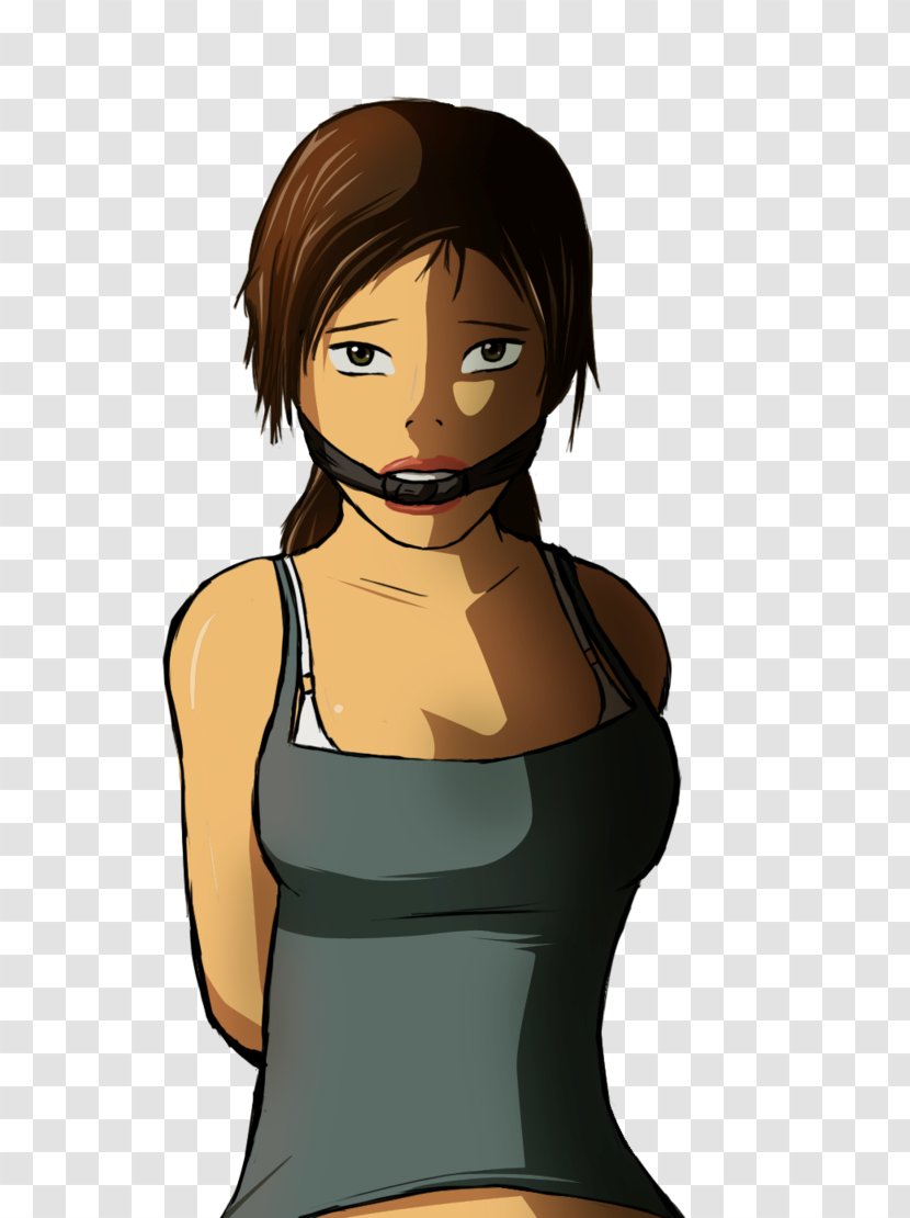 Brown Hair Black Human Color Arm - Cartoon - Helpless Transparent PNG