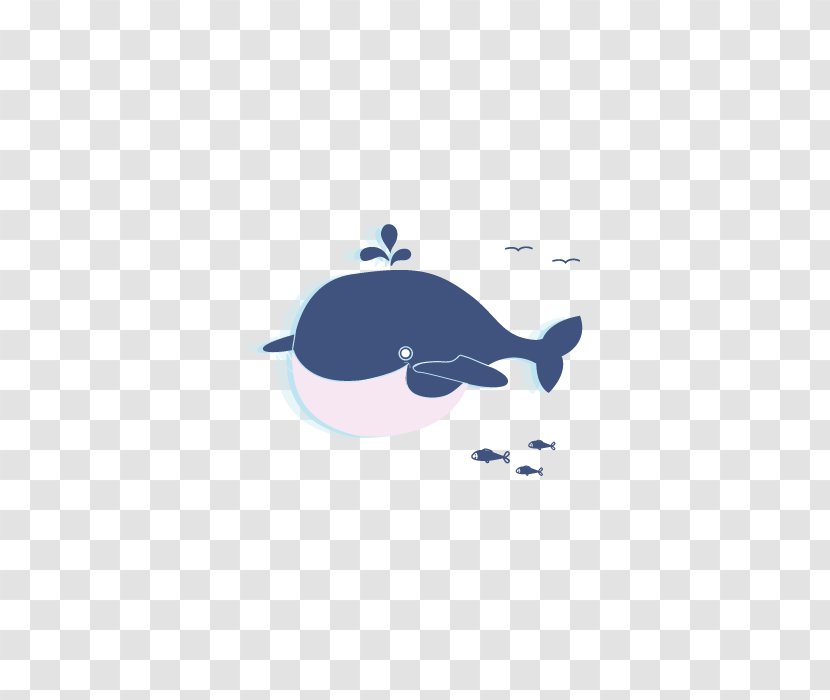 Sticker Blue Whale Illustration - Purple - Four Whales Swimming Transparent PNG