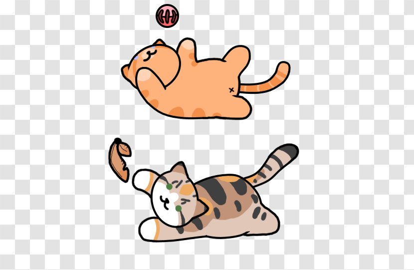 Cat Finger Cartoon Tail Clip Art - Organism - Neko Atsume Transparent PNG