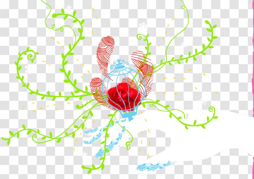 Floral Design Illustration - Tree - Graffiti Transparent PNG