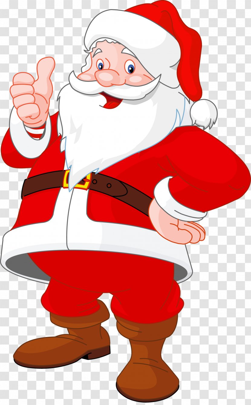 Ready-to-use Santa Claus Illustrations Clip Art - Finger - Transparent Transparent PNG