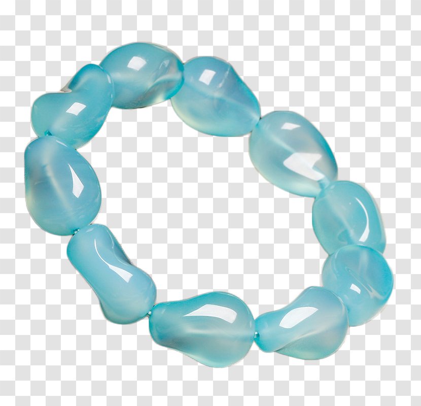Turquoise Bracelet Bead Chalcedony - Gemstone - Pei Sea Blue Concordia Transparent PNG