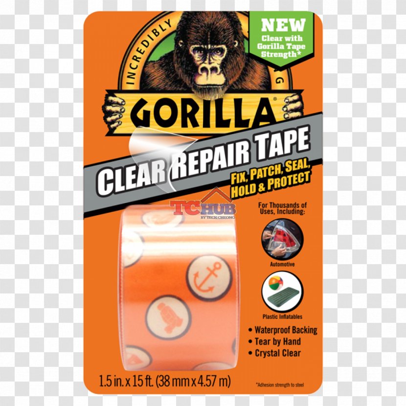 Adhesive Tape Gorilla Glue - Wood - Watercolor Transparent PNG