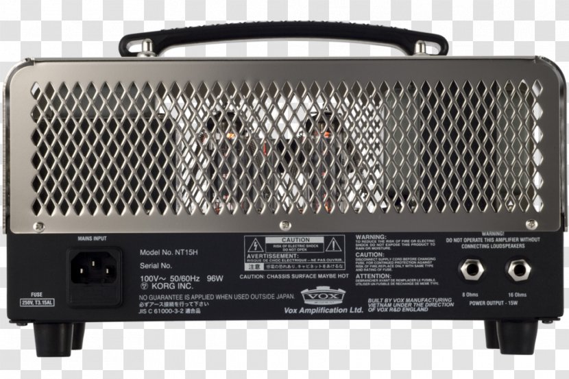 Guitar Amplifier Vox Night Train NT15H VOX Amplification Ltd. G2 NT15HG2 - Electric Transparent PNG