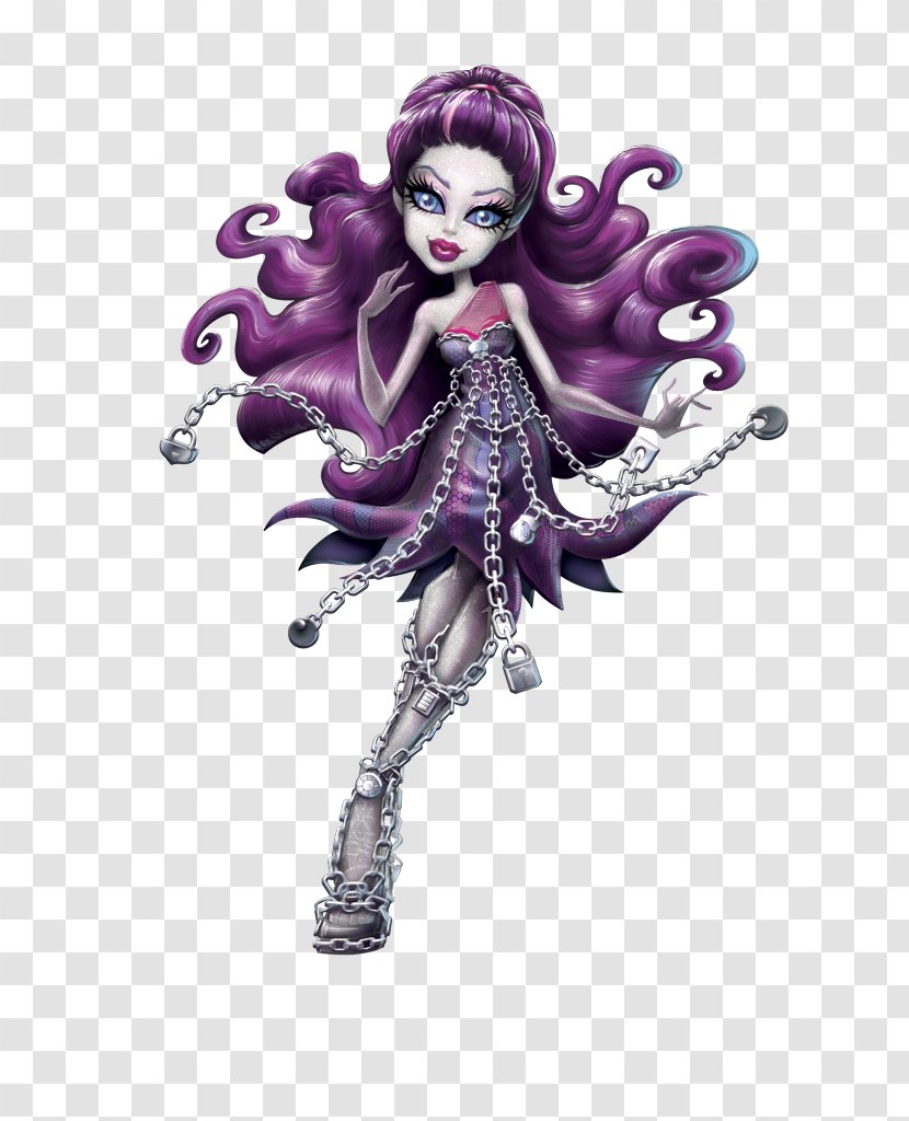 Monster High Spectra Vondergeist Daughter Of A Ghost Clawdeen Wolf Porter Geiss - Barbie - Doll Transparent PNG