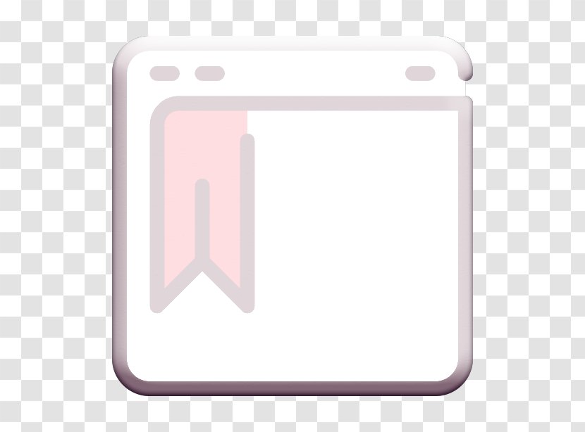 Icon Website - Bookmark - Material Property Pink Transparent PNG