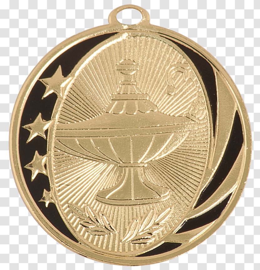 Silver Medal Award Trophy Cheerleading - Metal Transparent PNG