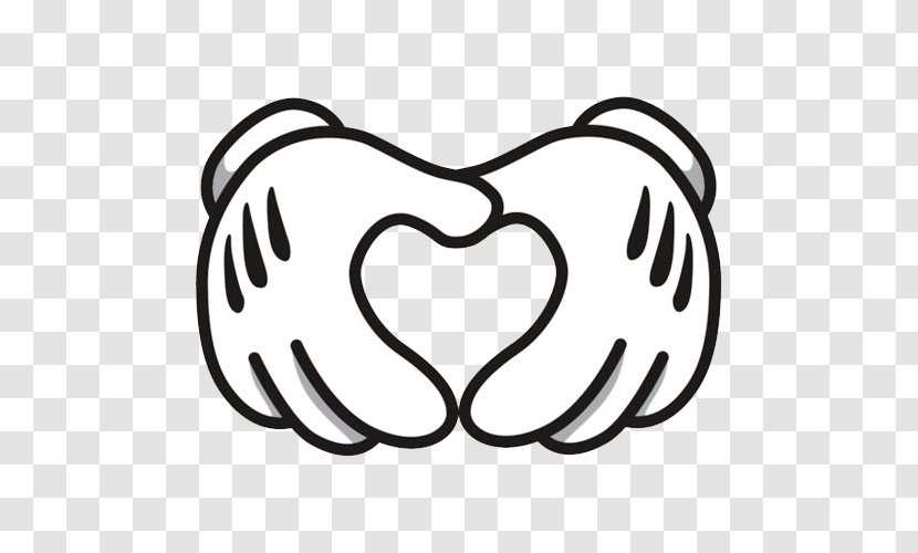 Mickey Mouse Minnie Clip Art - Heart Transparent PNG