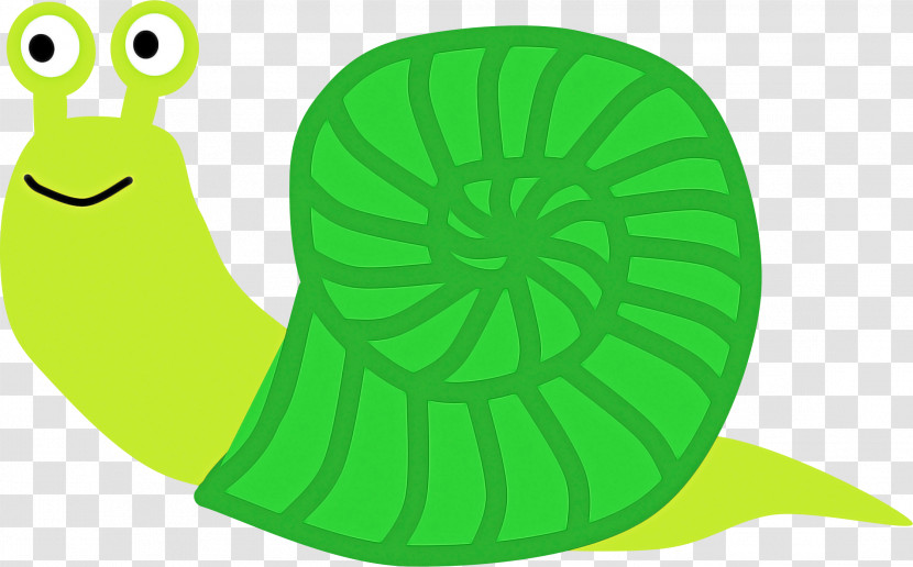 Green Leaf Snail Snails And Slugs Transparent PNG